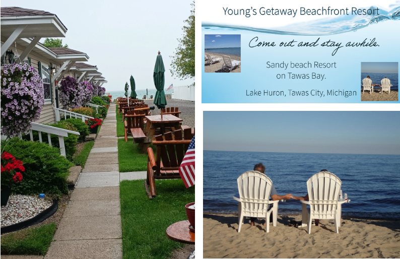 Tawas Resorts, Hotels, Motels and Cabins-Young's Getaway Beachfront Resort